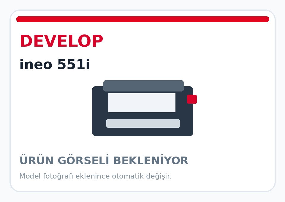 Develop ineo 551i