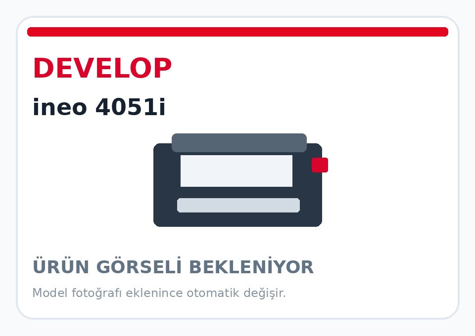 Develop ineo 4051i