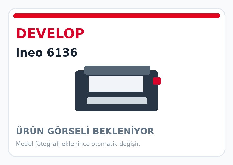 Develop ineo 6136