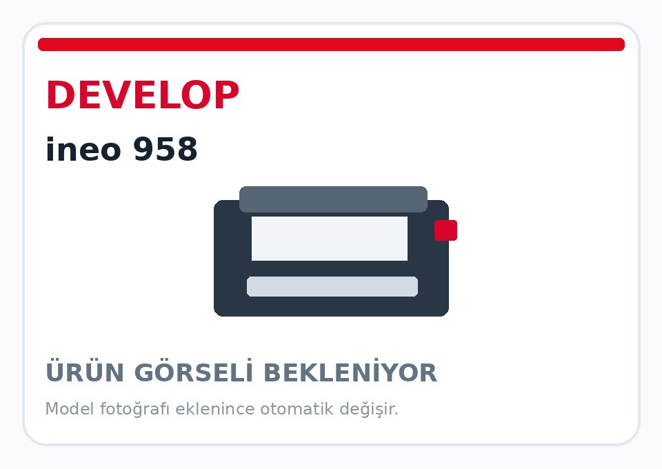 Develop ineo 958